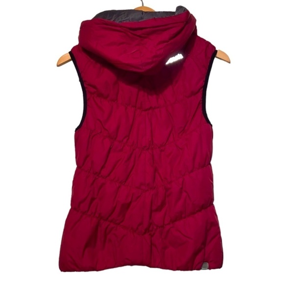 BENCH Pink Hooded Quilted Puffer Vest Size Small - Picture 2 of 9